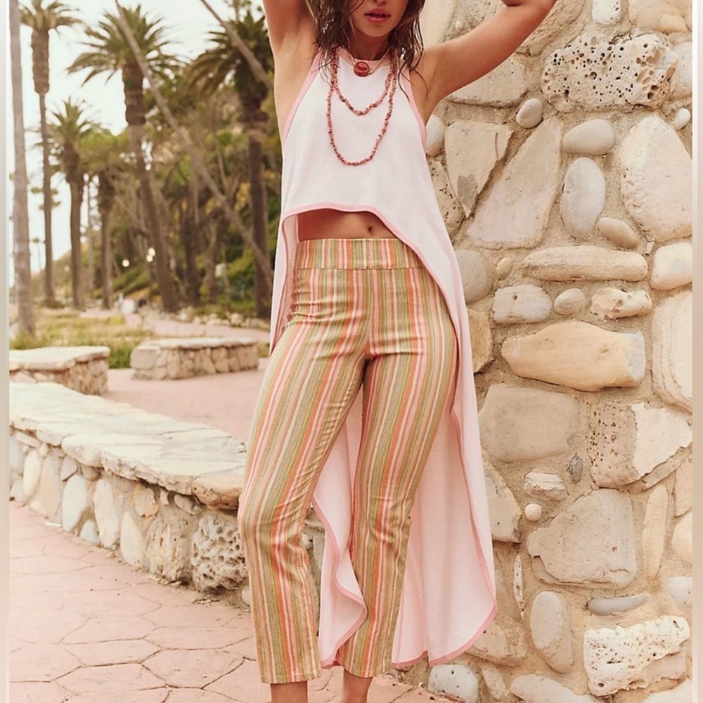 Free People Beach Palma Top in Apple Blossom Combo Size XL NWT - Picture 2 of 6